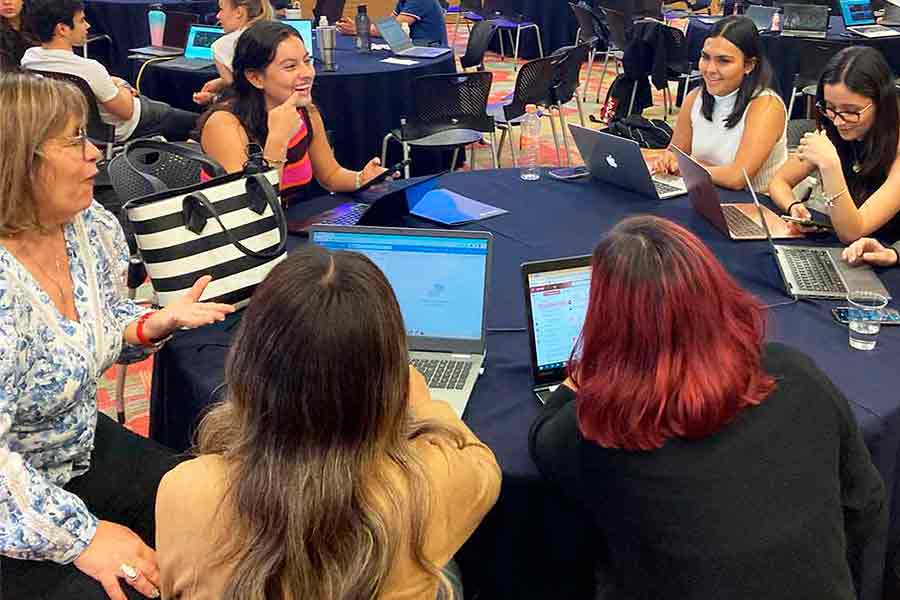 estudiantes en acción