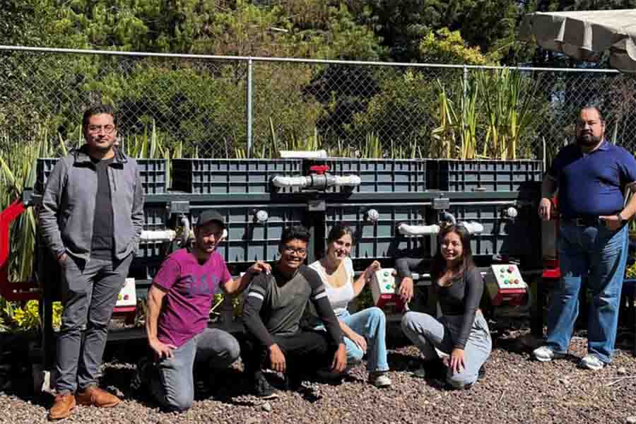 Estudiantes Tec triunfan con sistema de tratamiento de agua con plantas.