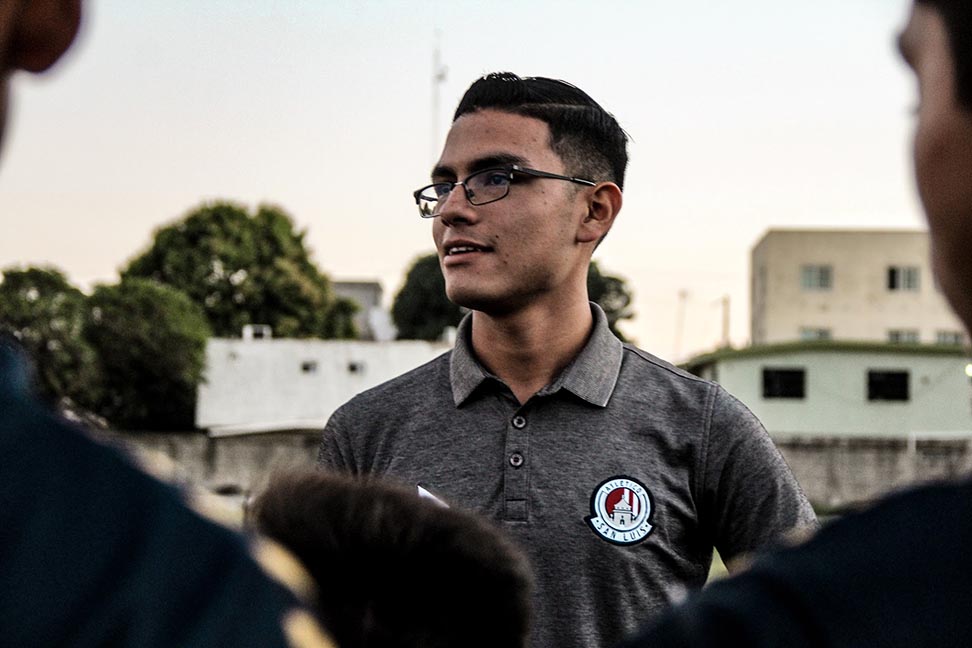 Patricio Ortega durante los entrenamientos.