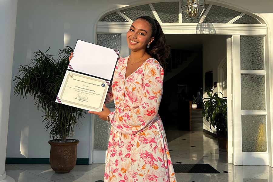 Gavriella Flores, estudiante del campus Monterrey, tuvo una estancia en la Corte Interamericana de Derechos Humanos.