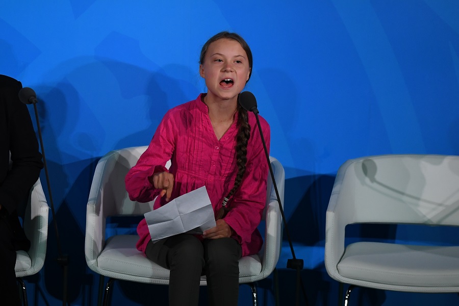 Greta Thunberg.