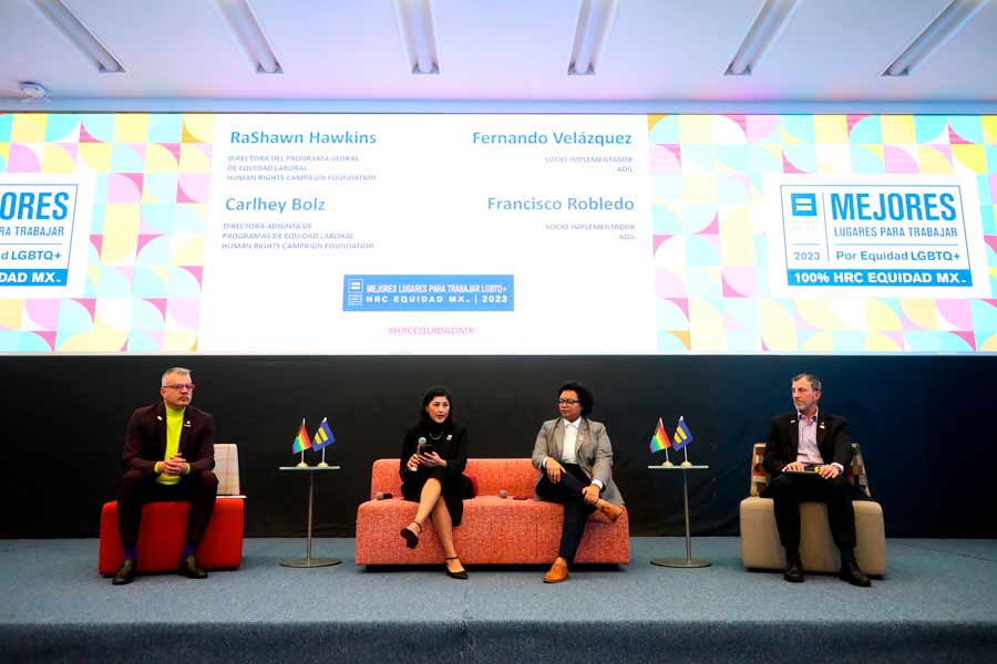 Integrantes de la Fundación HRC y de Equidad MX presentaron el informe en instalaciones de la EGADE Business School campus Monterrey.