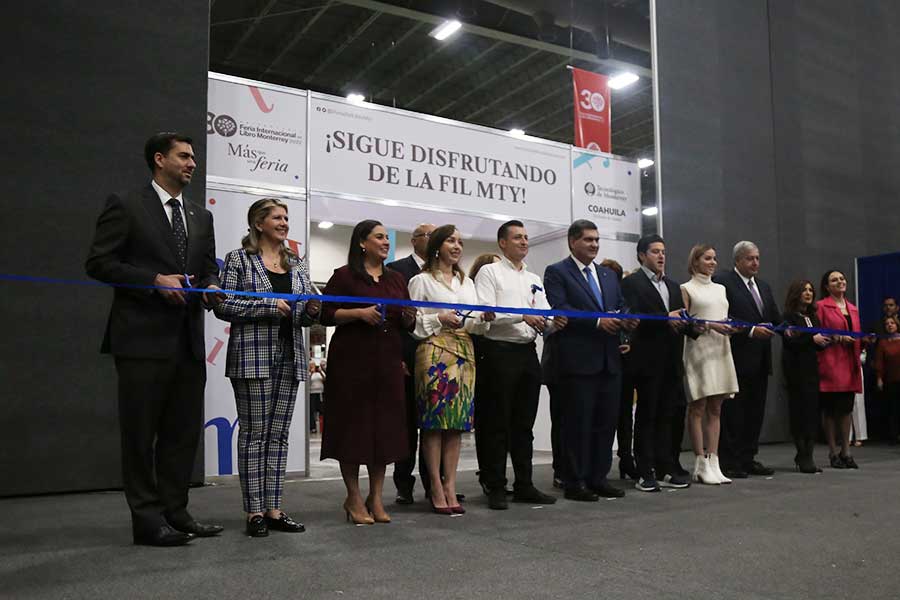 Autoridades del Tec de Monterrey y el gobierno de Monterrey y Coahuila se sumaron ala inauguración de la FIL Mty 2022.