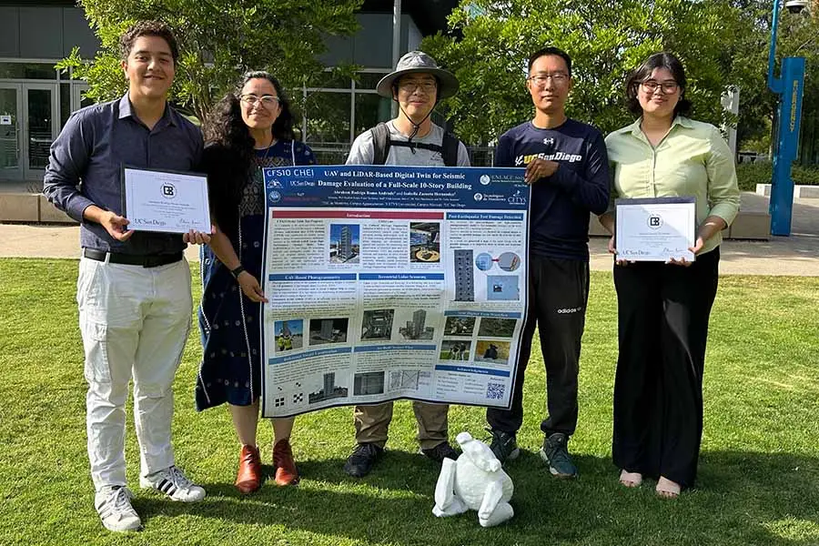 Abraham con su equipo en San Diego