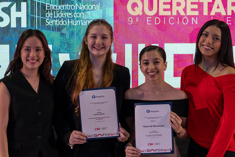 Ganadoras de la etapa local de Líderes con Sentido Humano