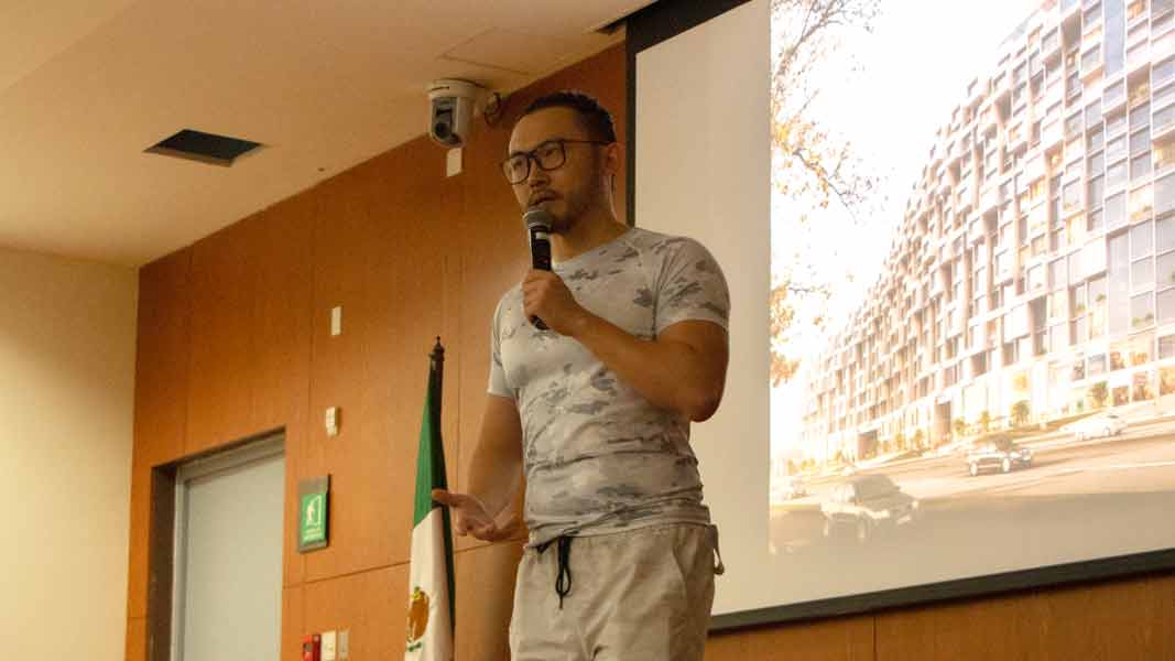 Aportaciones de la inteligencia artificial a la arquitectura fue el tema de la ponencia de Tim Fu en el Tec Guadalajara.