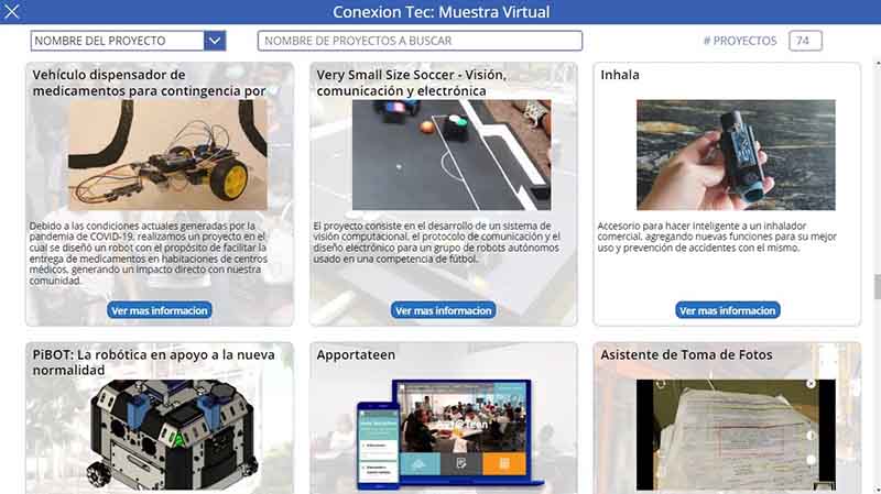 Fotos proyectos powerapps Conexión Tec