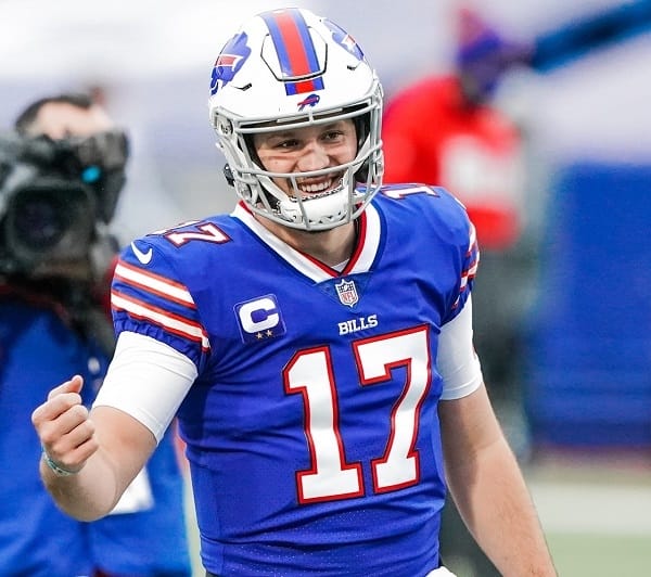 Josh Allen, mariscal de campo de Bills, será fundamental para la victoria de su equipo.