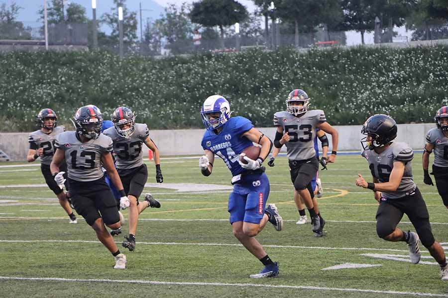 Fernando Tonda, jugador de Borregos de PrepaTec Monterrey en final de ONEFA