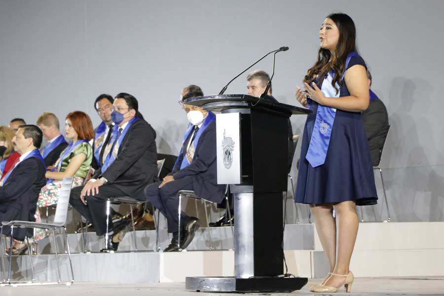 La EXATEC compartió el discurso en representación de su generación en la ceremonia del 29 de junio.