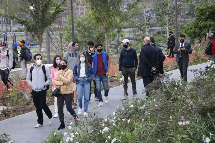 La comunidad pudo recorrer por primera vez las diferentes áreas que conforman el Parque Central