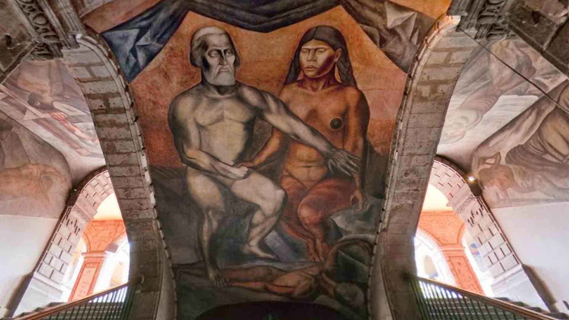 La historia de México con pintura de José Clemente Orozco