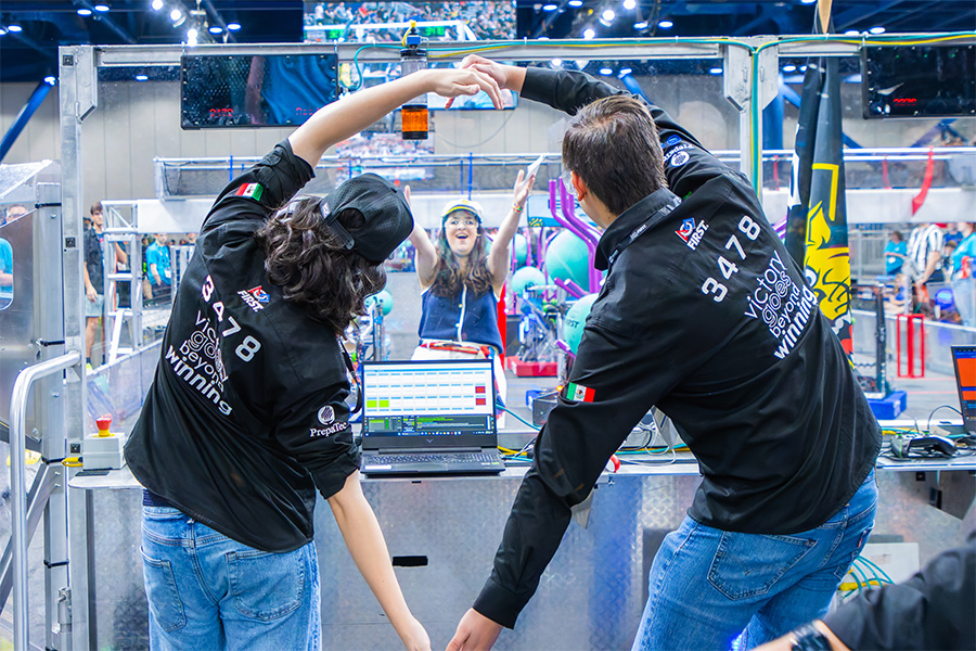 Equipo de Lambot en Houston