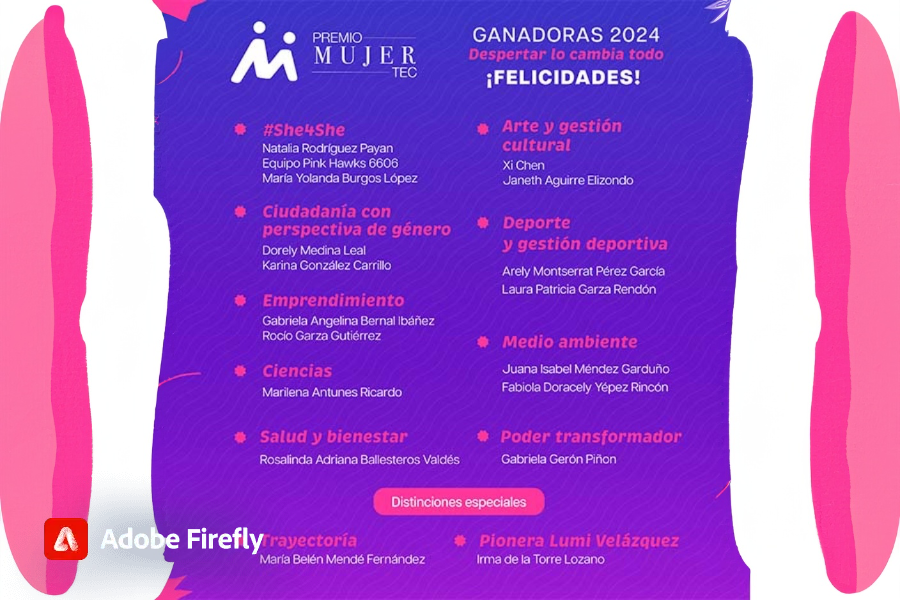 lista ganadoras premio mujer tec