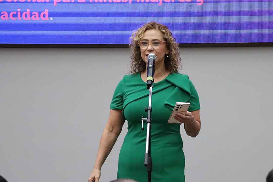 Patricia Garza en el Premio Mujer Tec 2024. 