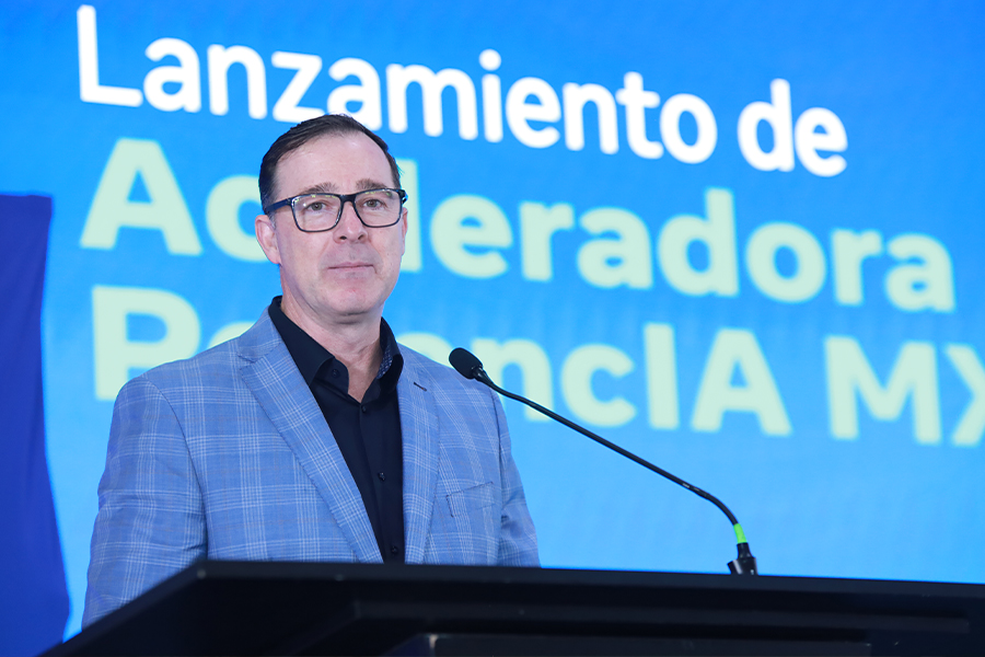 Marco Casarín, director general de Meta en México, durante la presentación de PotencIA MX en el Tec de Monterrey.
