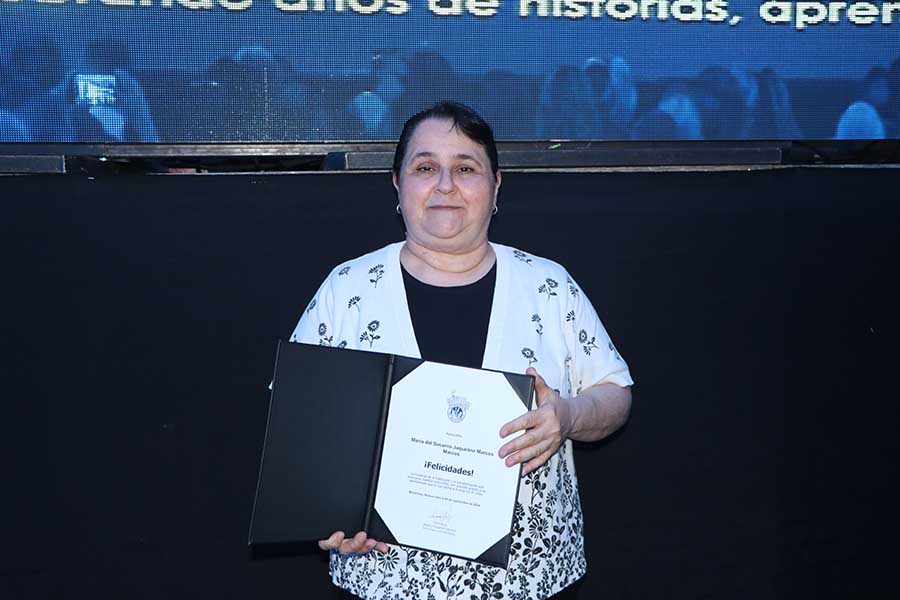 María del Socorro Marcos Marcos, profesora del campus Monterrey que cumple 45 años de trayectoria. 