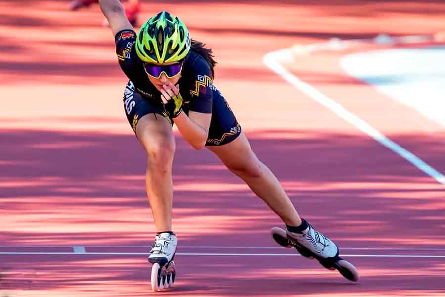 María Fernanda Ordaz, representante chiapaneca de patinaje en ruedas