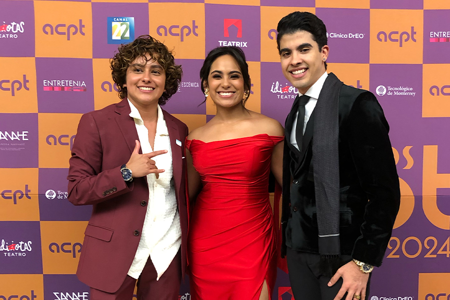 Marián Guzmán durante la ceremonia de los Premios ACPT 2024, donde fue nominada como Actriz Revelación.