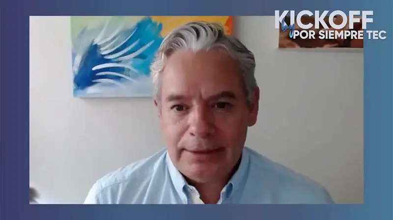 Mario Adrián Flores, Vicepresidente Región Norte en evento Kick Off Por Siempre Tec