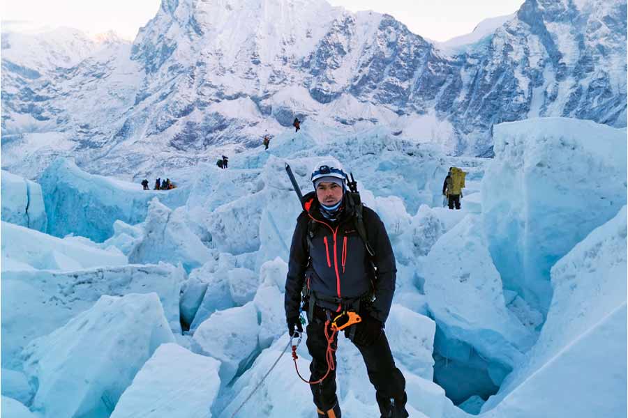 El mexicano también ha escalado el Aconcagua, la montaña más alta de America.