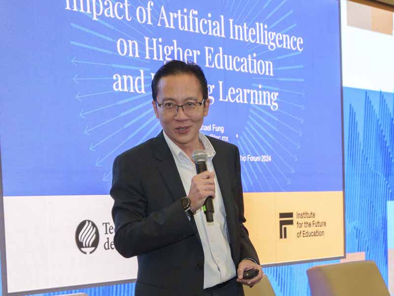 Dr. Michael Fung, director ejecutivo del Instituto para el Futuro de la Educación en el Tec.