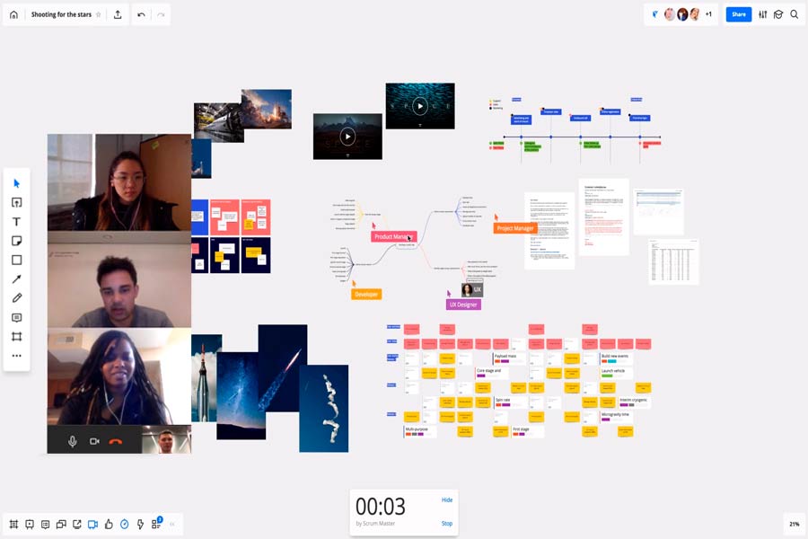 Miro es una herramienta para dar clases en línea; los especialistas la recomiendan para crear mapas mentales o para interactuar en clases