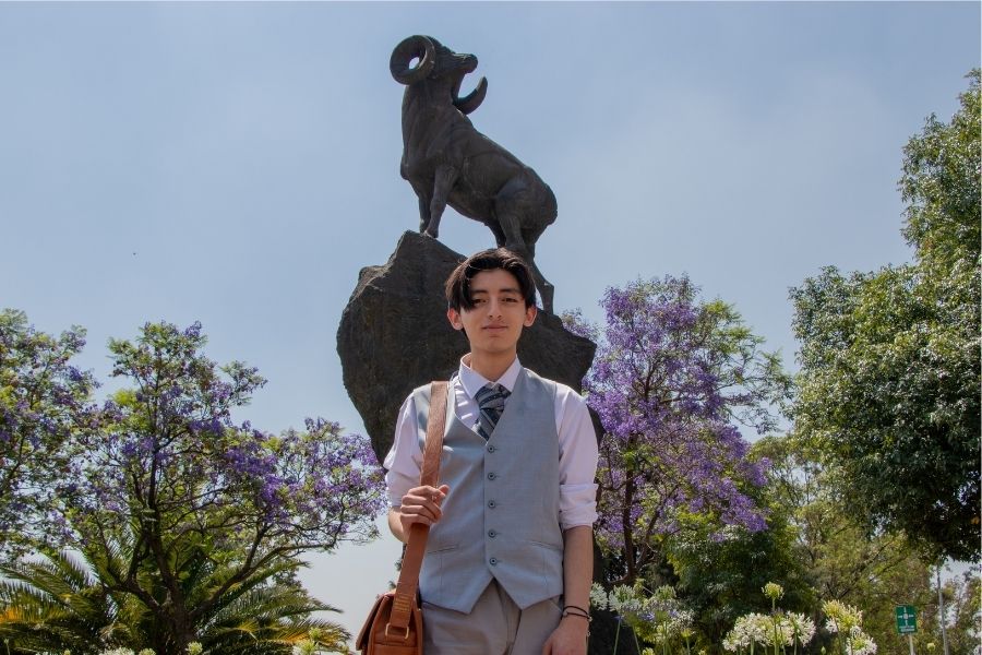 Mois&eacute;s M&eacute;ndez, estudiante de PrepaTec en Estado de M&eacute;xico.