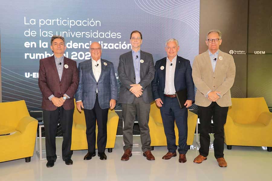 Los rectores y representates del Tec, UANL, U-ERRE y UDEM se reunieron el pasado 2 de noviembre.