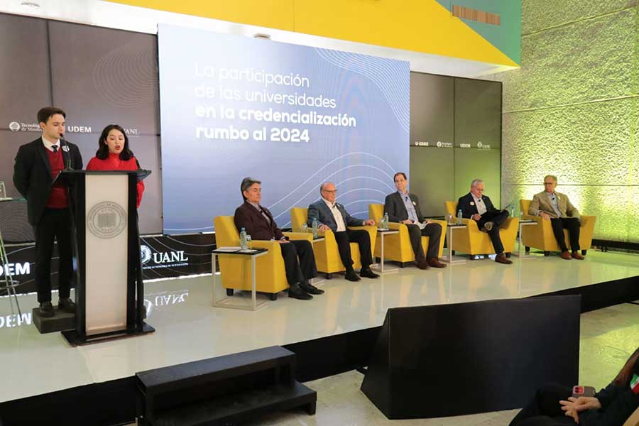 El panel ‘La participación de las universidades en la credencialización rumbo al 2024’ se llevó a cabo en las instalaciones de la UDEM.