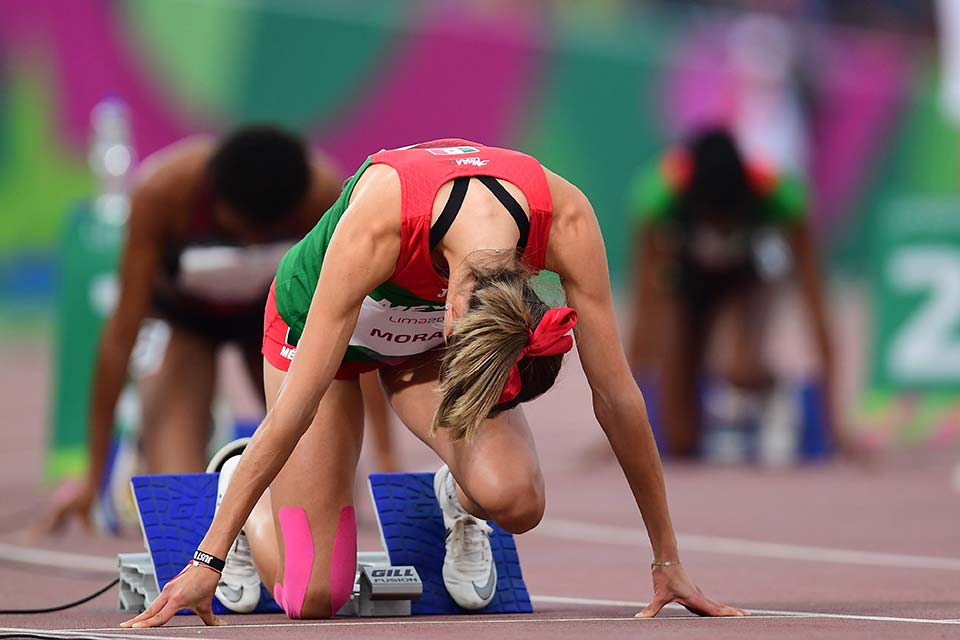 Paola Morán en la final de los Juegos Sudamericanos 