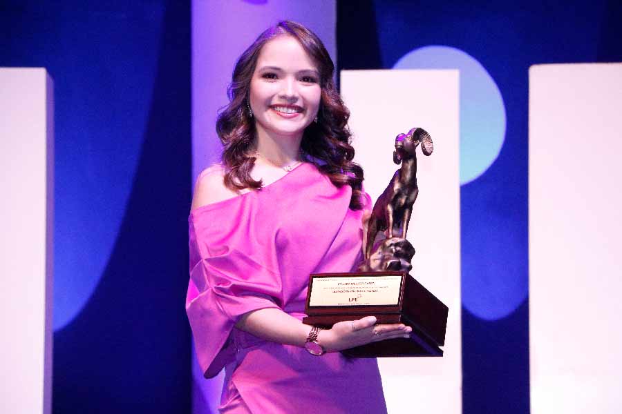 Paulina Webber, ganadora del Borrego de Oro.