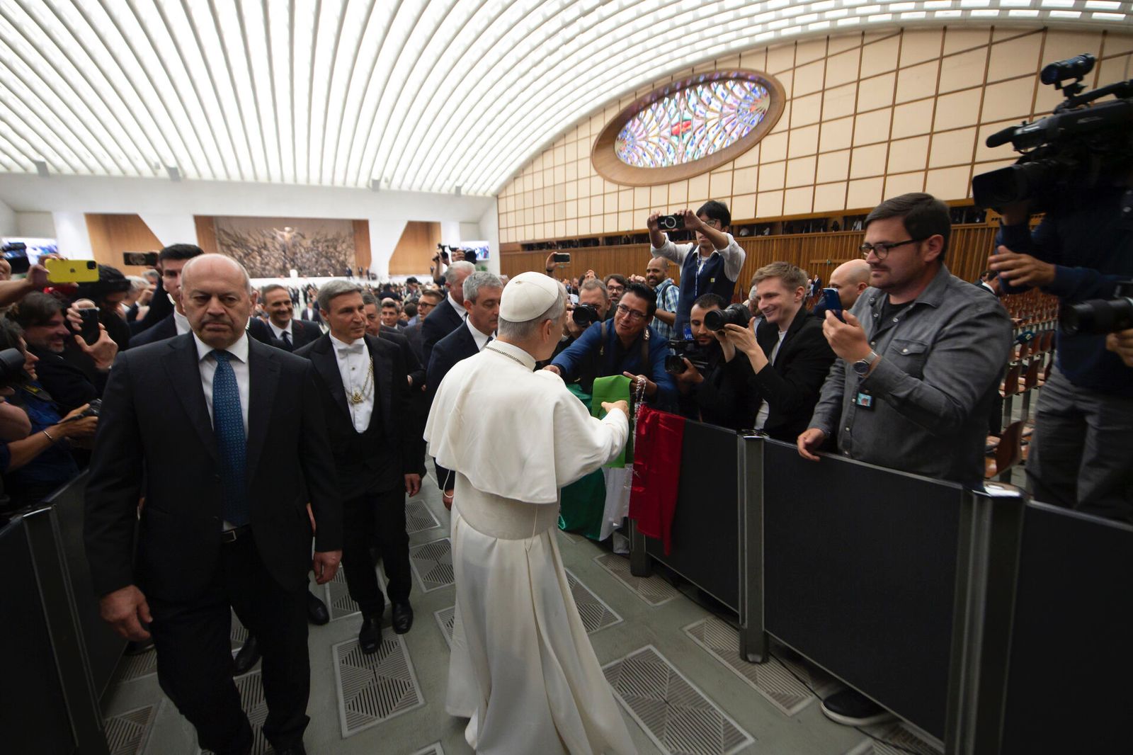 Huerta frente al Papa