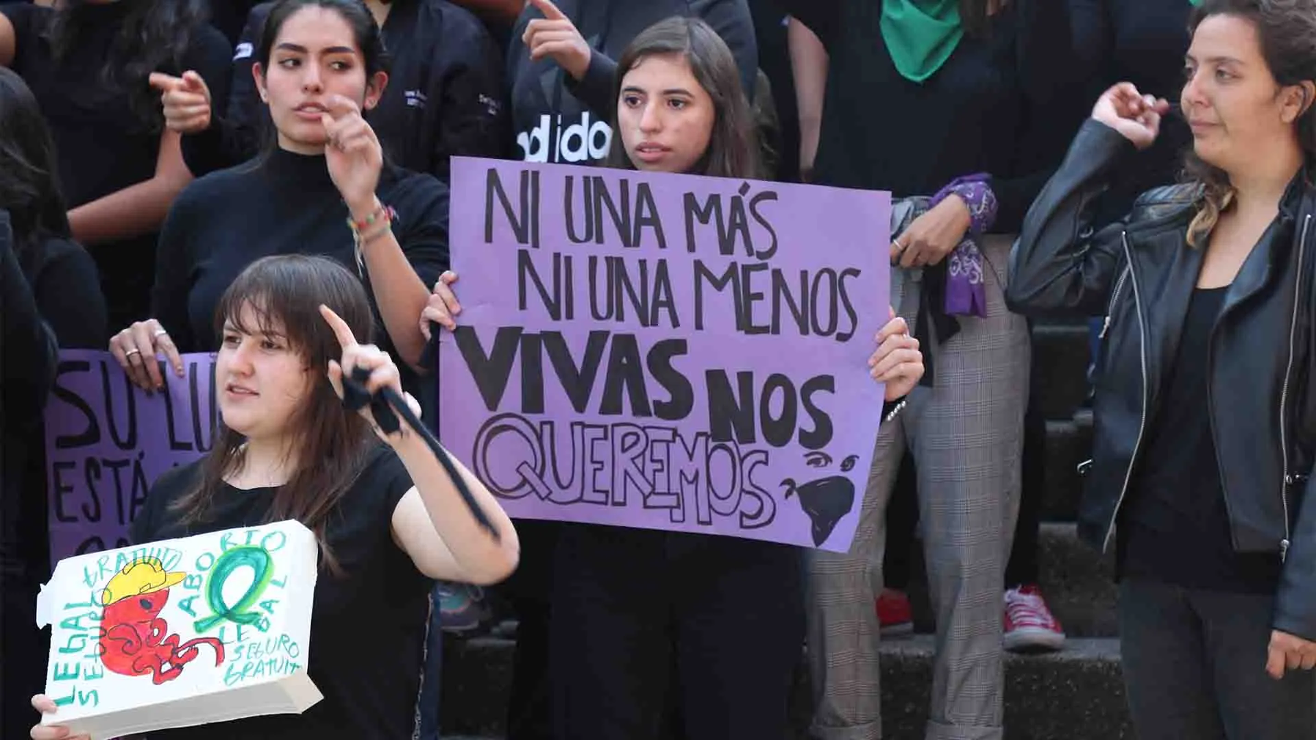 Protesta contra la violencia de género 