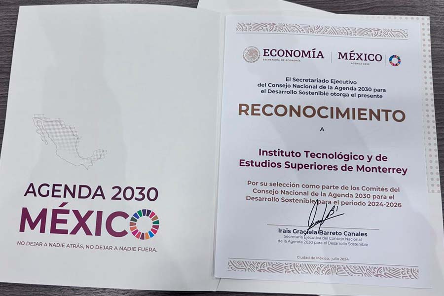 Reconocimiento de la Secretaría de Economía