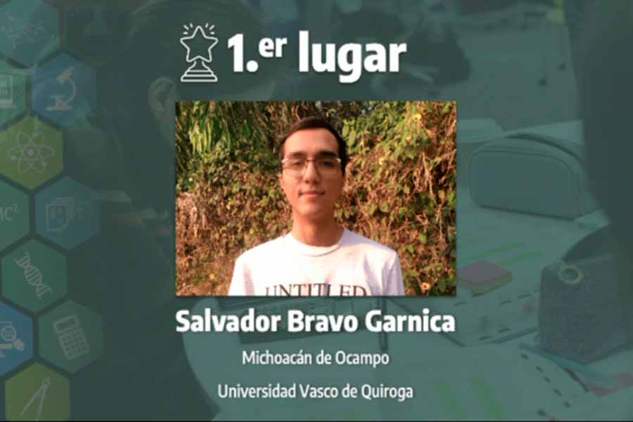 SalvadorBravo, , ganador de categoría de computación, 16 Concurso Internacional de Ciencias