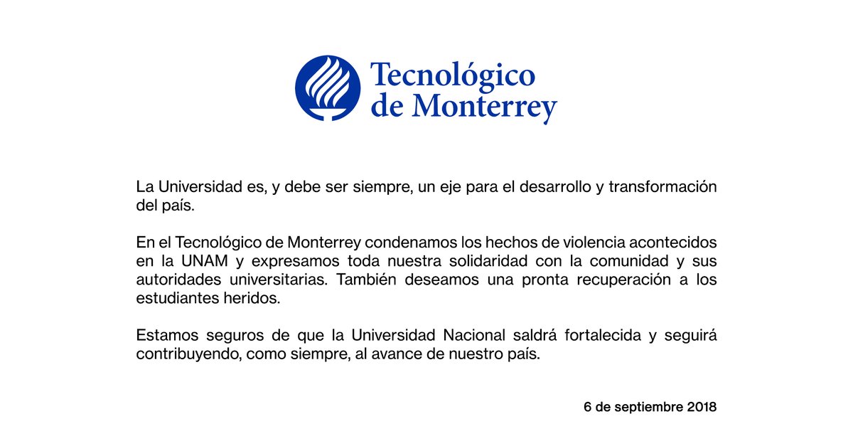 Comunicado Tec UNAM 