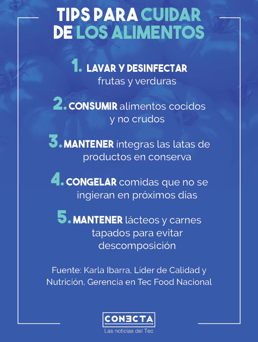 Infografía tips cuidados alimentos