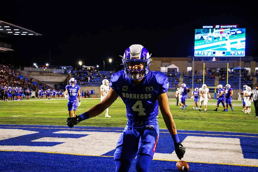 Víctor Palacios, jugador de Borregos Monterrey. 