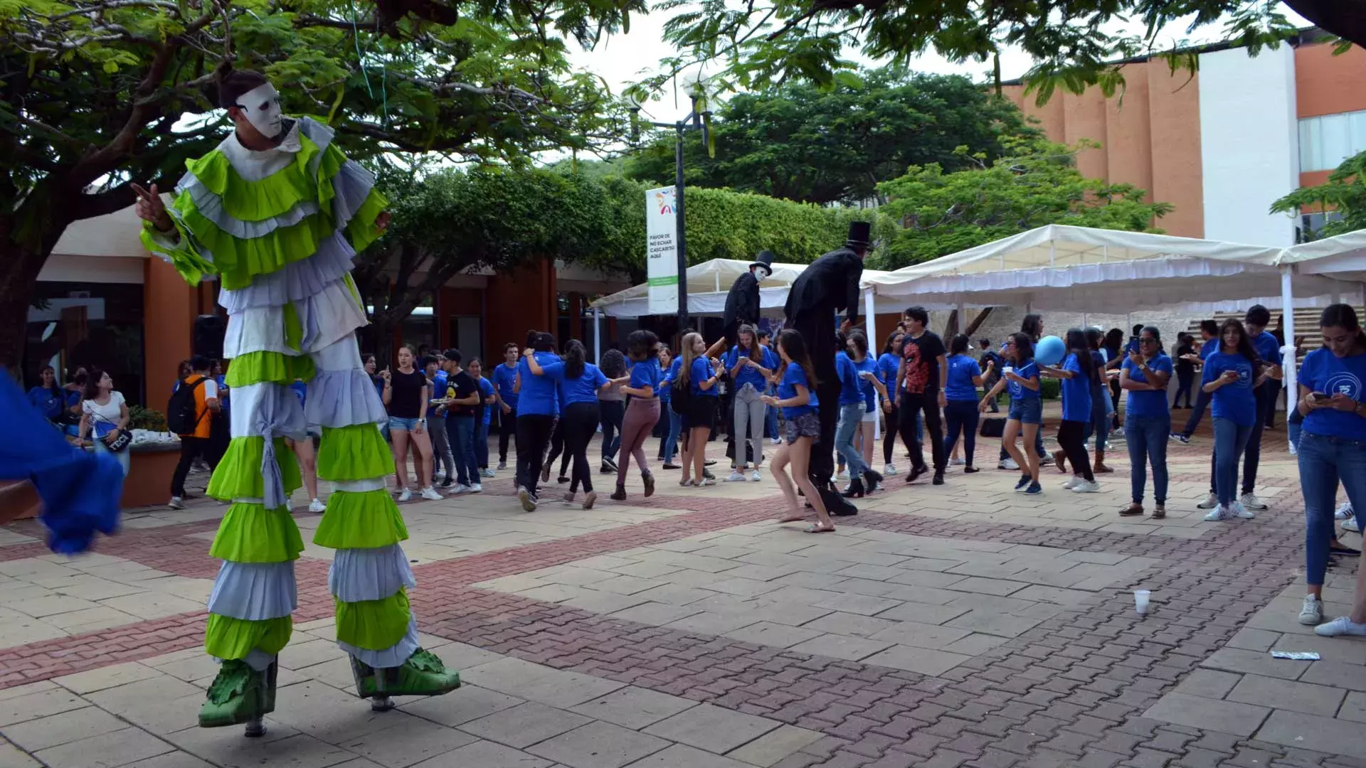 Diversas actividades recreativas hubo en el festejo en campus Chiapas.