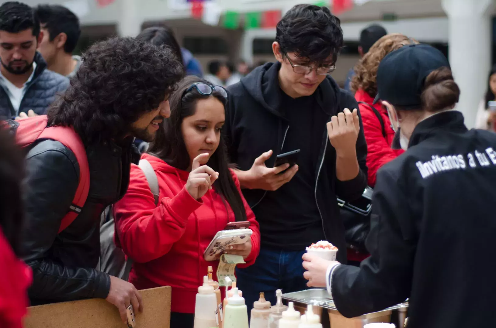 Fotografía del festejo de la noche mexicana en el TEC Toluca