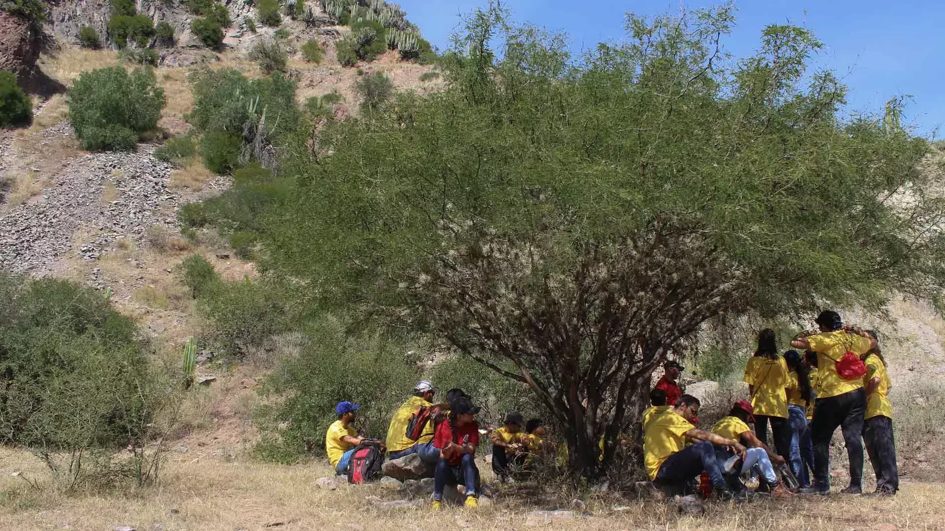 Alumnos del Tec en el desierto de El Alberto