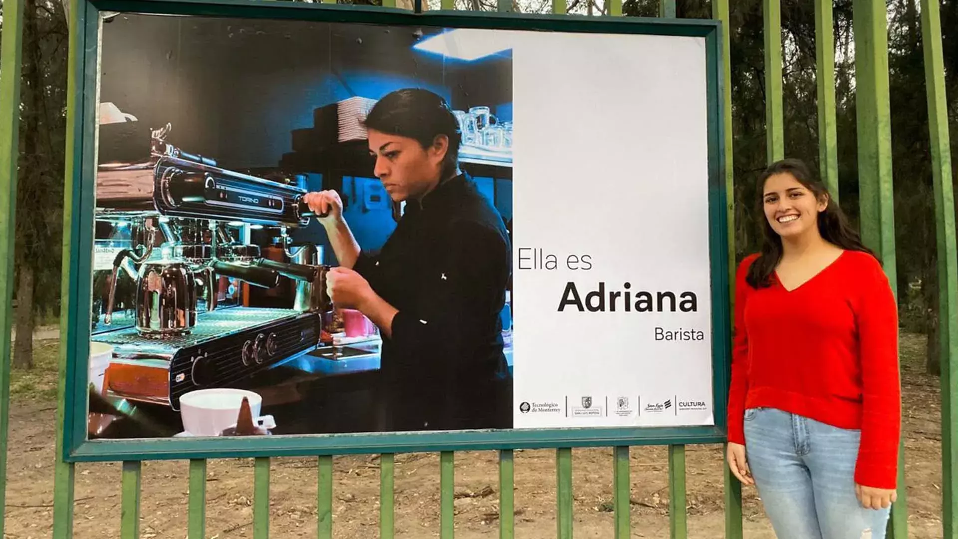 Integrante del equipo que fotografió a las personas.