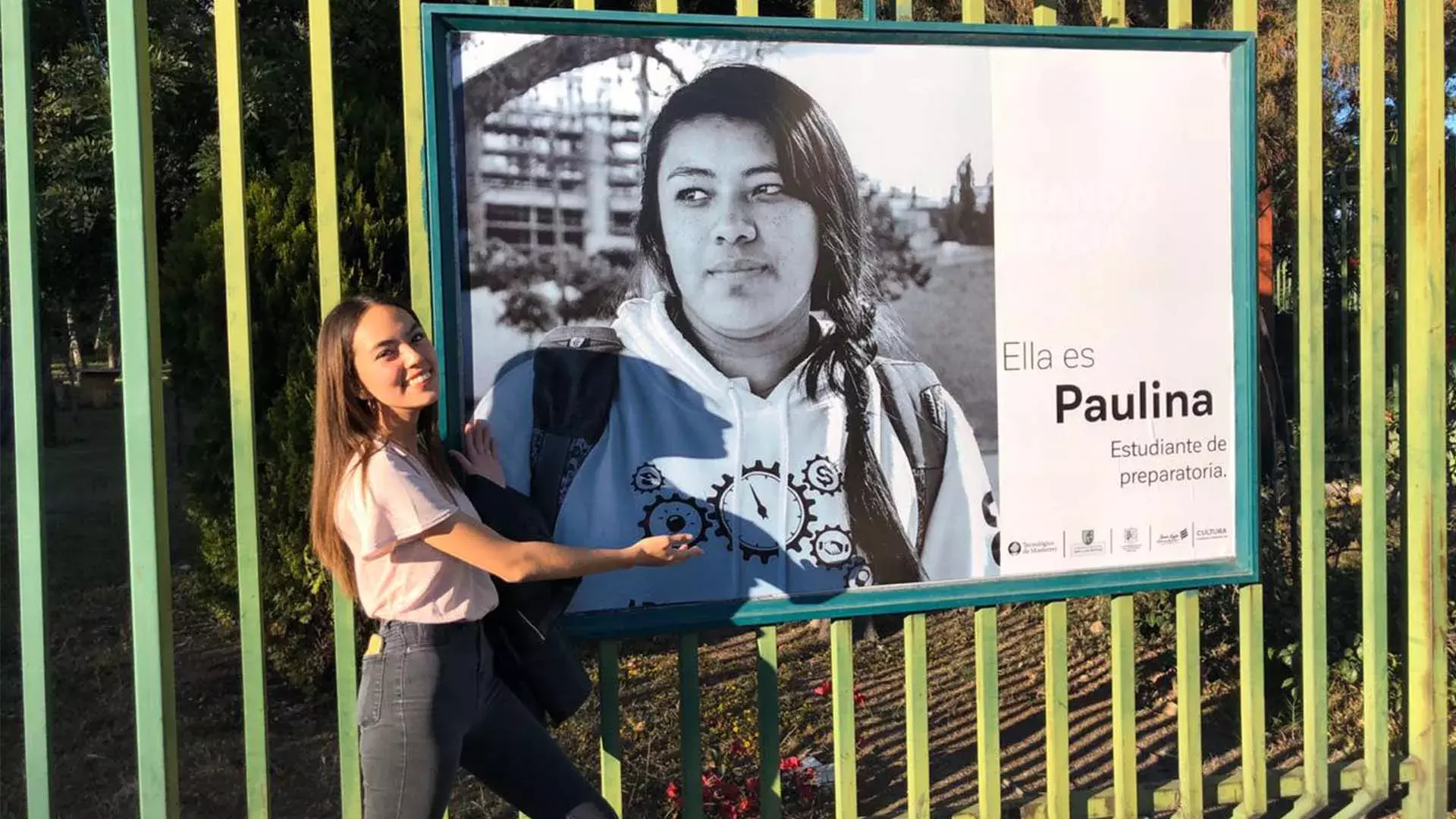 Integrante del equipo que fotografió a las personas.