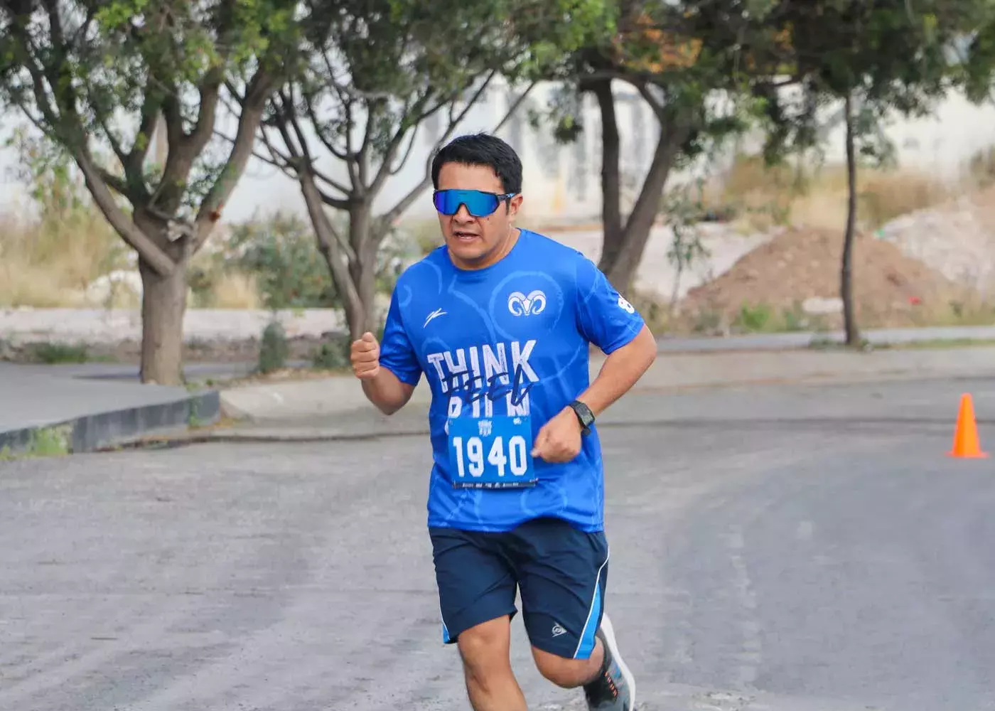 Papá en la carrera