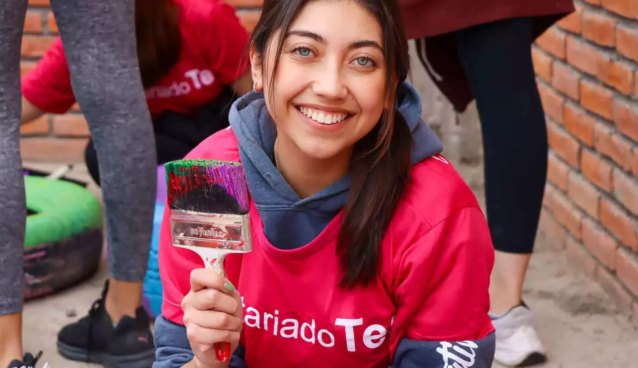 No podían faltar las sonrisas en Voluntariado Tec