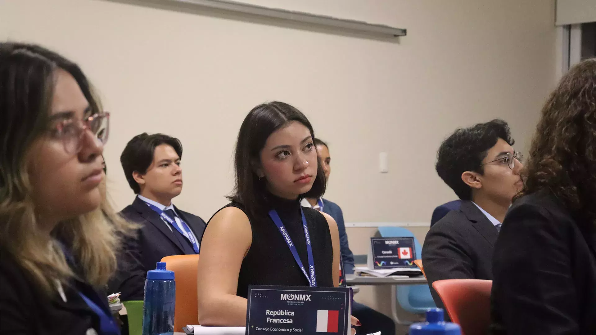 Estudiante en modelo de naciones unidas