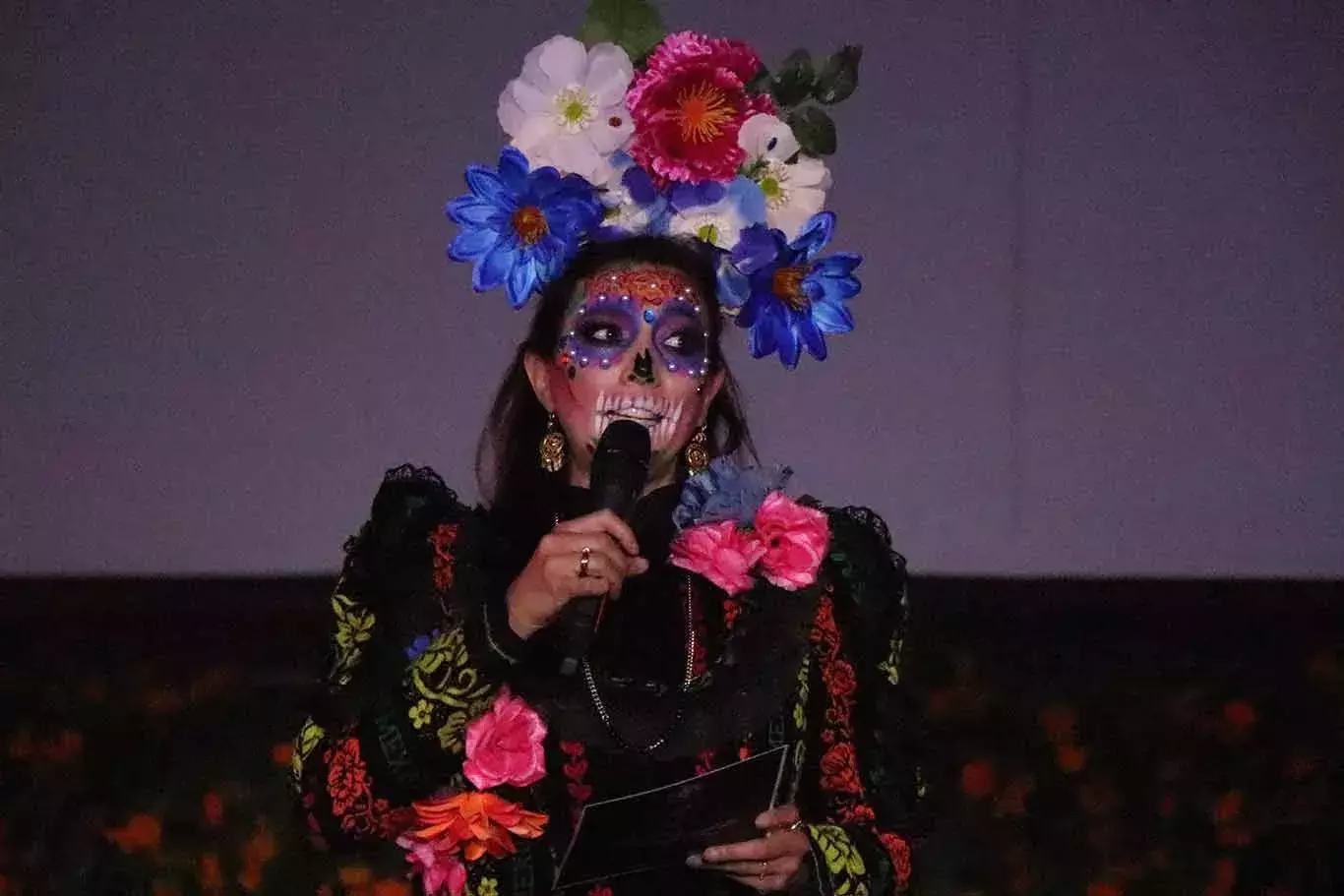 Fiesta de humanidades en PrepaTec Santa Anita para celebrar Día de Muertos. 