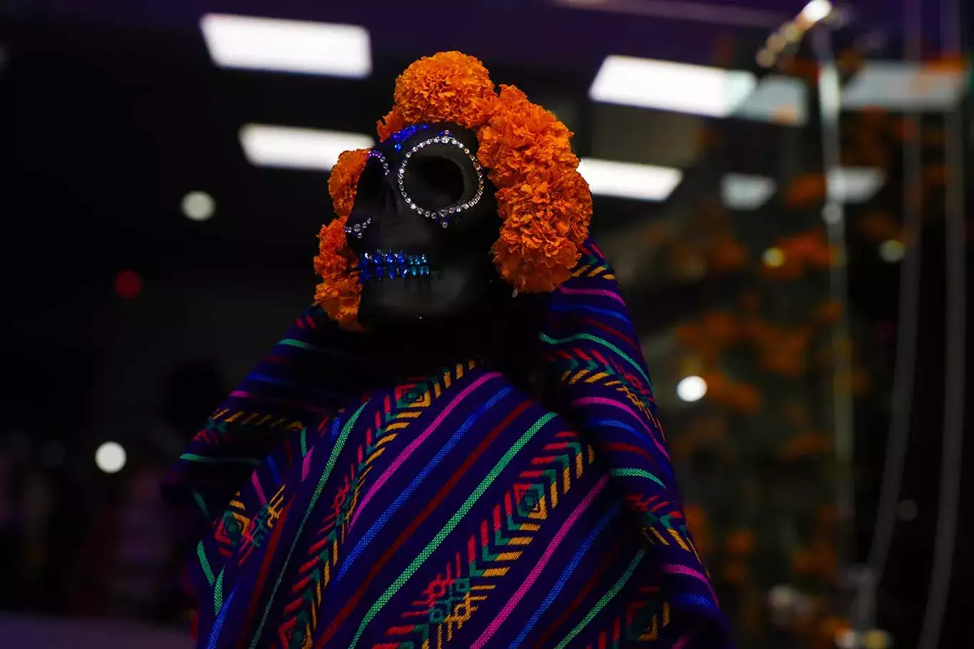 Fiesta de humanidades en PrepaTec Santa Anita para celebrar Día de Muertos. 