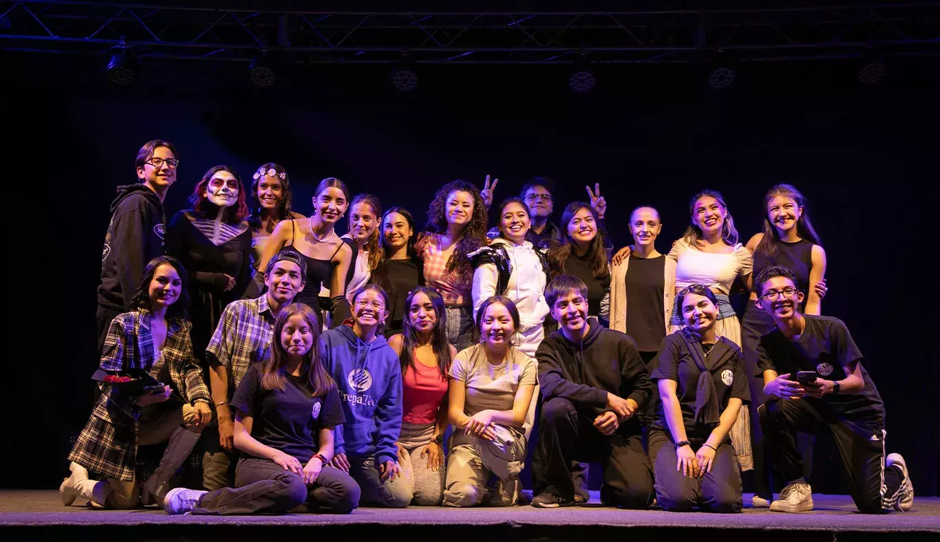 Compañía de teatro de Campus Hidalgo que presentaron los monólogos